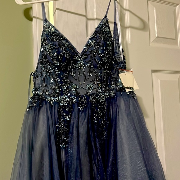 Blue Prom Dress - Picture 3 of 4